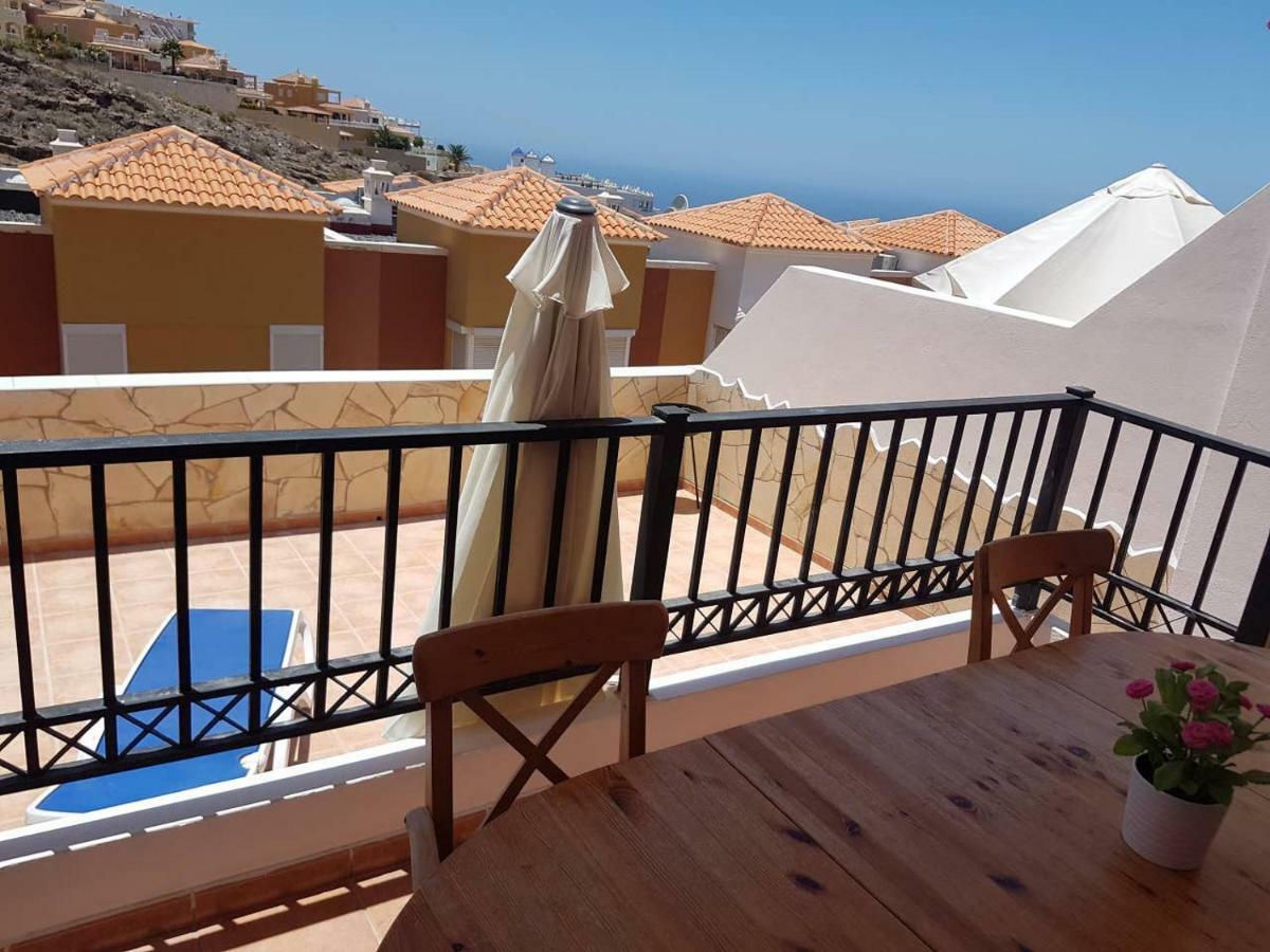 Villa Roque Del Conde With Fantastic Sea View, Terrace, Pool, Wifi, Sat-Tv, Garage Costa Adeje  Bagian luar foto